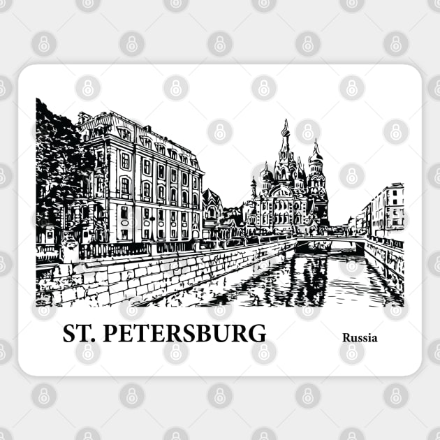 Saint Petersburg - Russia Magnet by Lakeric